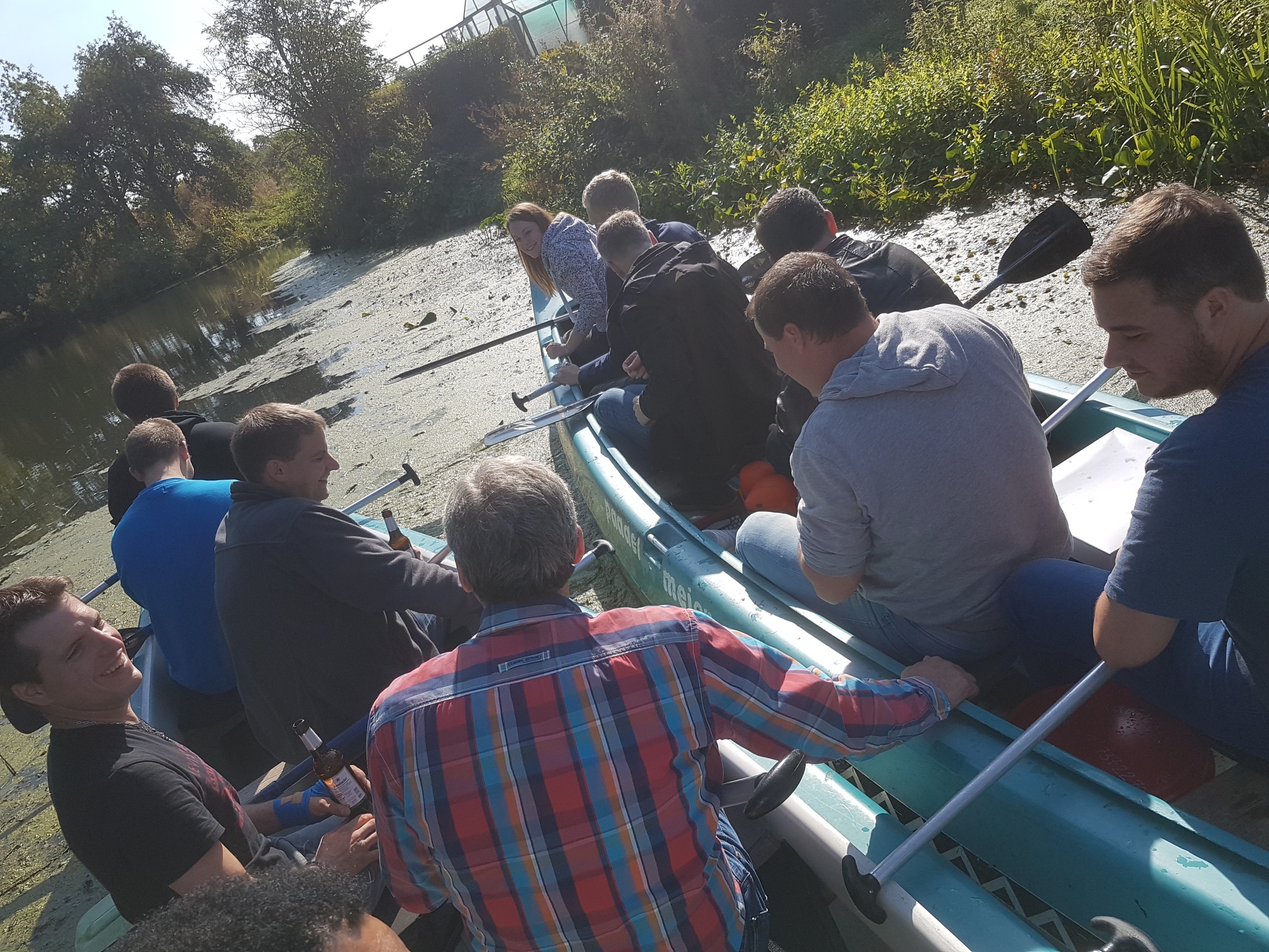 Betriebsausflug 2018 Kanu-Rad-Tour mit BBQ in Hamburg