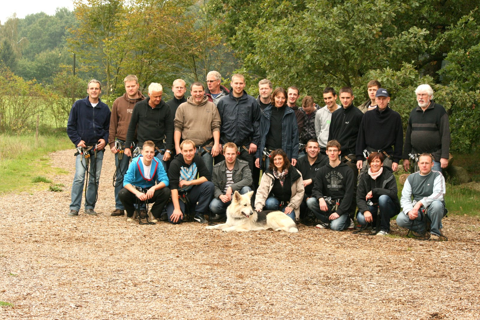 Betriebsausflug 2010 in den Hochseilgarten