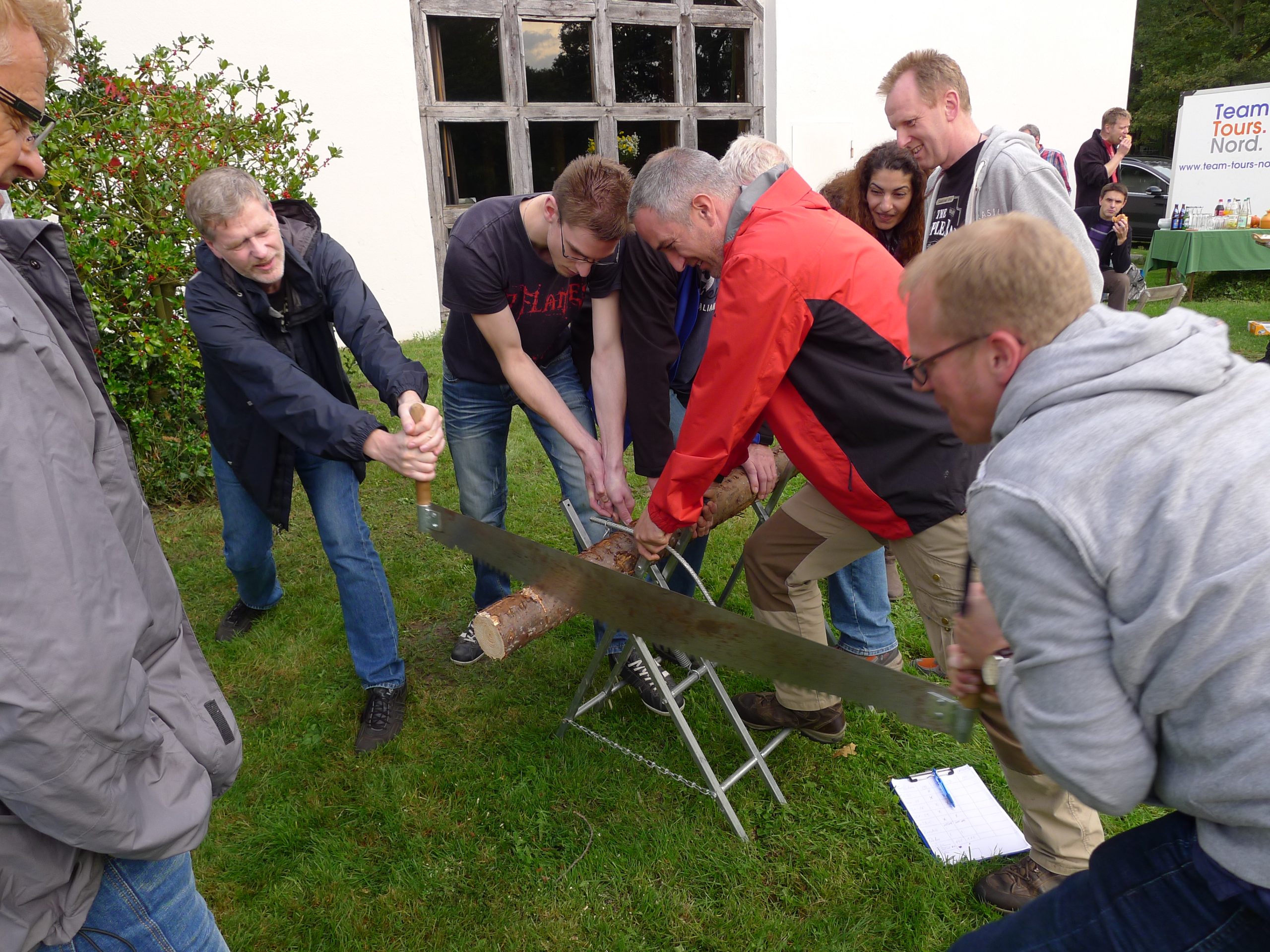 Betriebsausflug 2014 Werkbesichtigung Sonepar und Teambuilding