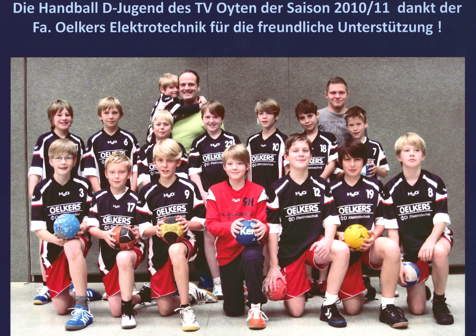Sponsoring TV Oyten Handball D-Jugend 2010/11