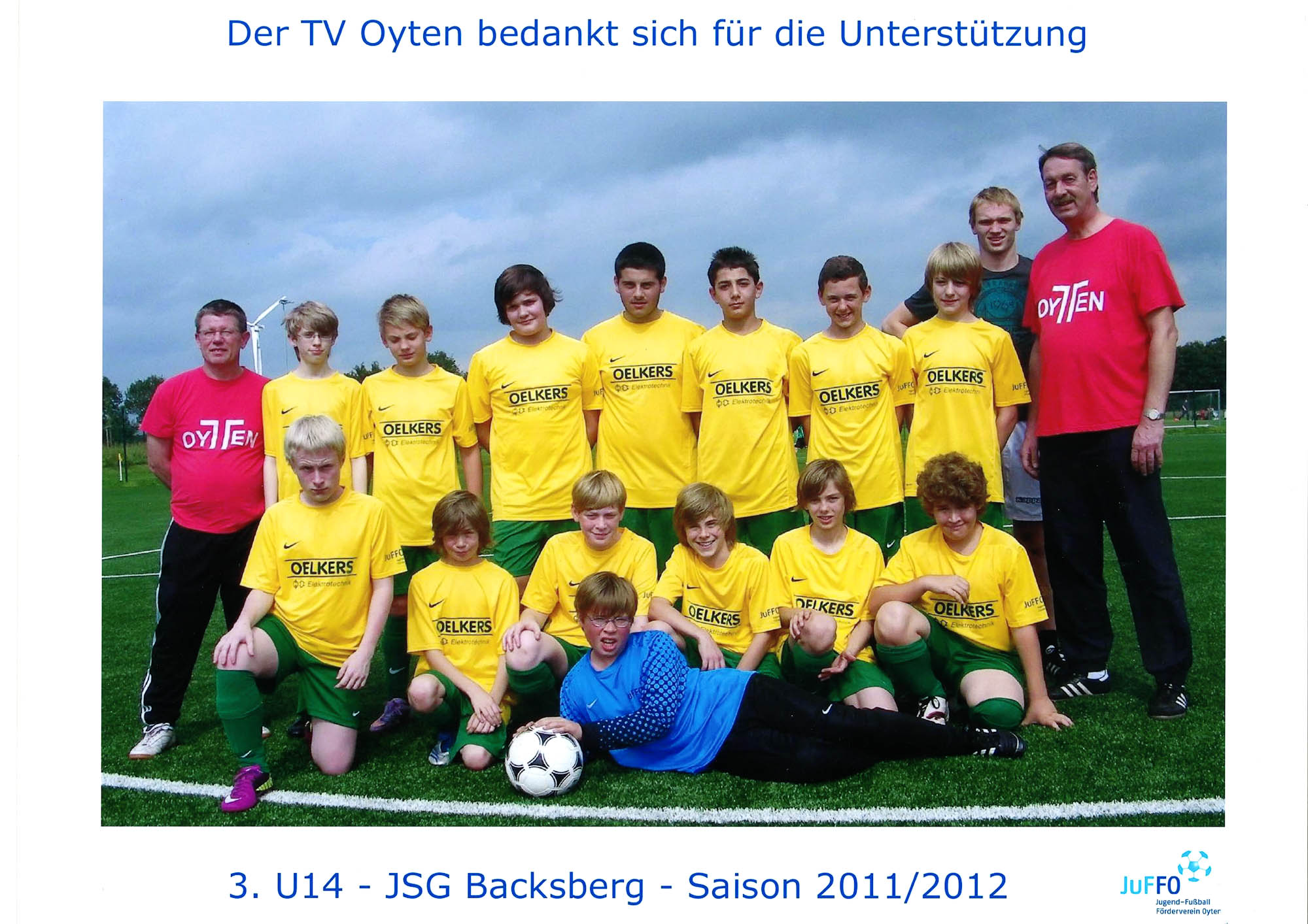 Sponsoring JSG Backsberg 3. U14 Fußball 2011/12